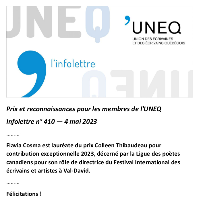 infolettre mai 2023